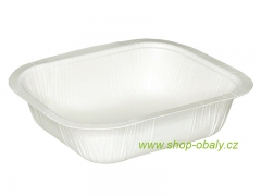 Miska zatavovací papírová BIO 246x195x50mm, 1500ml bílá