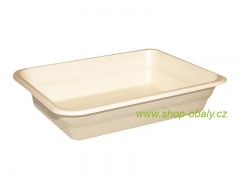 Miska zatavovací BIO 227x178x48mm 1-dílná natural 100% kompostovatelná