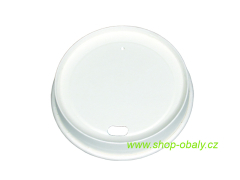 Víčko BIO papírové s otvorem na kelímek papírový 8oz 80mm 200/250ml bílé