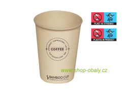 Kelímek papírový ECO BAMBOO 7oz 180/210ml 70mm Vending - EU logo