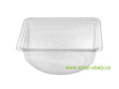 Miska rPET 180x180x70mm 1300ml DR transparentní