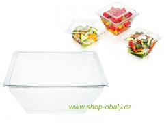 Miska rPET 1000ml Vision 180x180x75mm transparentní