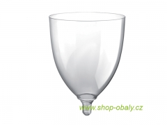 Sklenka SOMMELIER PS 300ml na víno, bez nožky, transparentní - REUSE