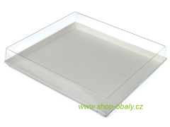 Víko rPET na tác QUARTZ ATLAS 2/3 273x252x16mm transparentní